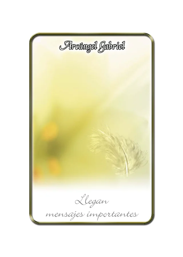 Carta Arcángel Gabriel del oráculo Semillas de Ángel